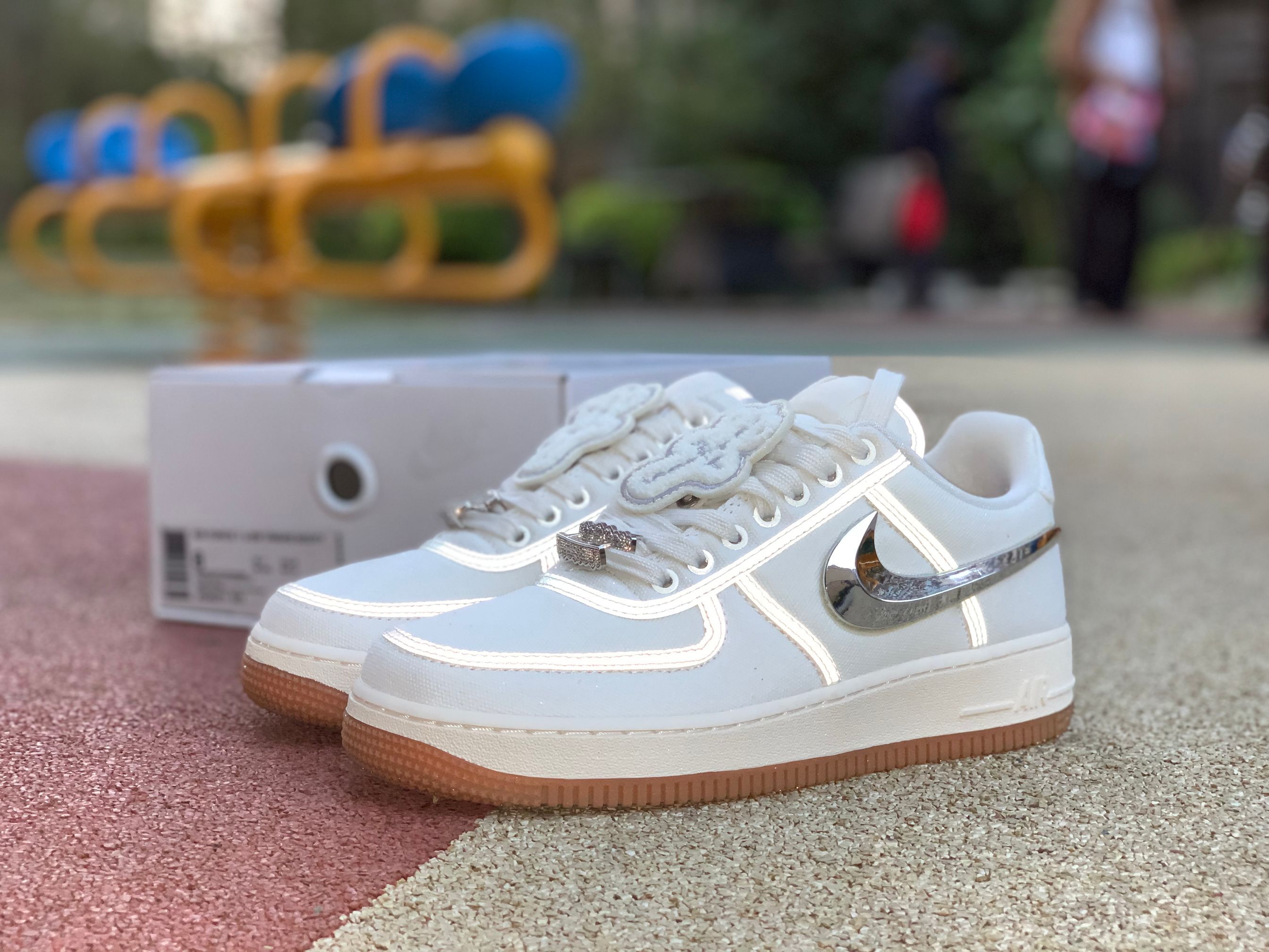 travis scott air force 1 swooshes for sale