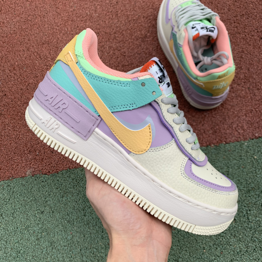 2020 Nike Air Force 1 Shadow Pale Ivory CI0919-101 Girls Size For Sale