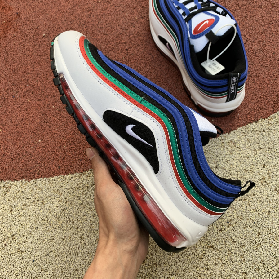 Latest Release Nike Air Max 97 Running Shoes White/Multi-Color/Hyper ...