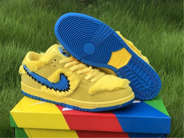Grateful Dead x Nike SB Dunk Low Yellow Bear Shoes UK CJ5378-700