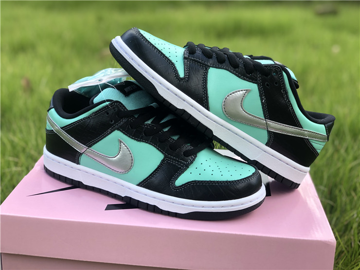 site with real dress nike and jordan shoes black yellow - Hot Sell dress Nike Dunk SB Low Diamond Supply Co. "Tiffany" UK 304292 - 402