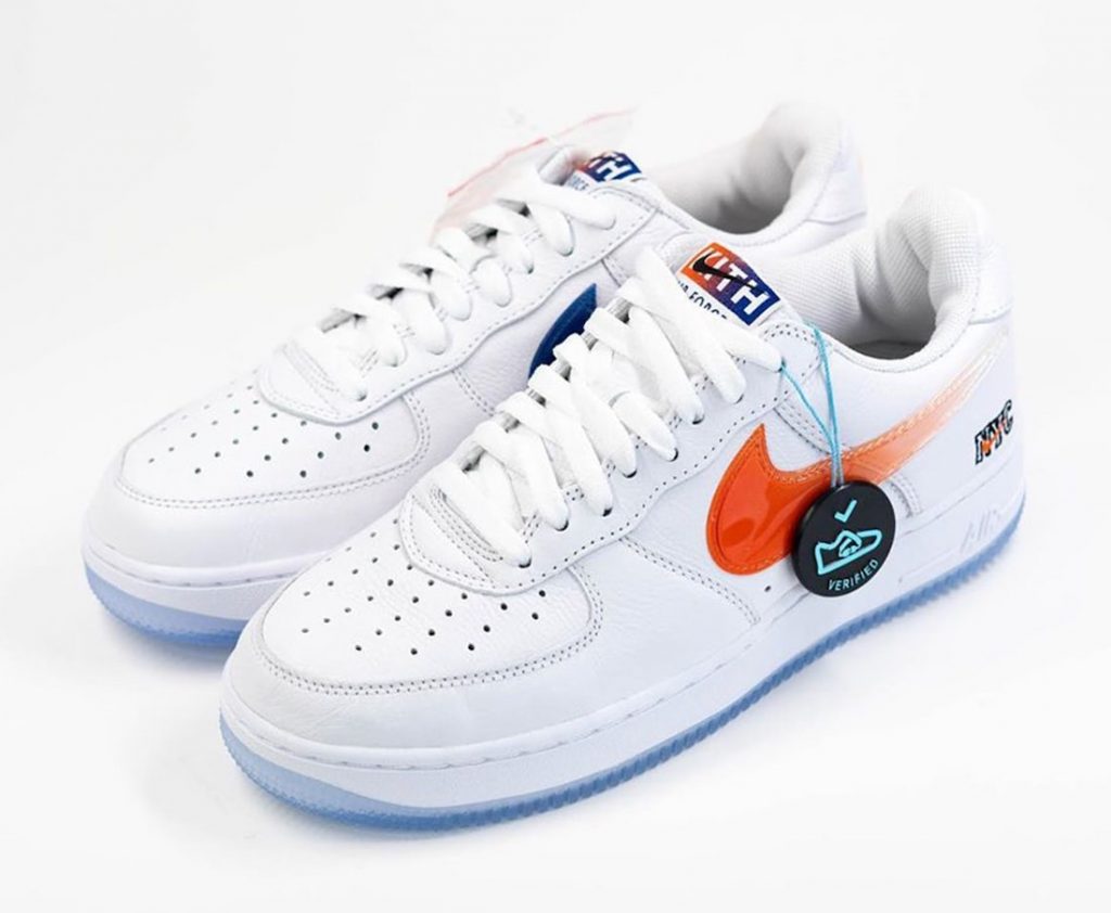 Let's look at the Kith x Nike Air Force 1 Low White “NYC”