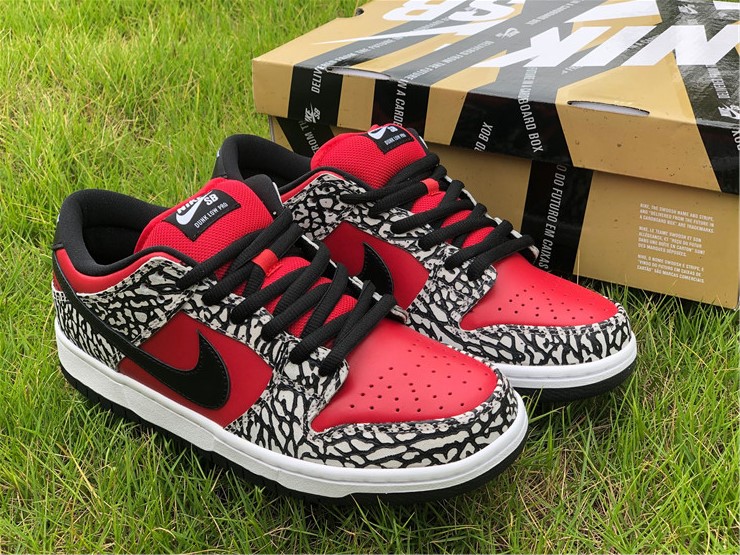 Supreme x Nike SB Dunk Low “Red Cement” Cheap UK Online 313170-600