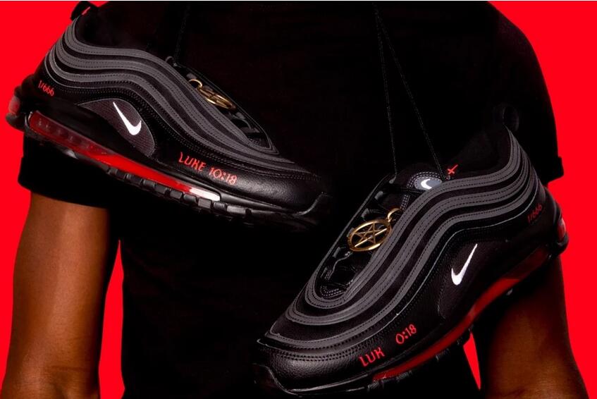 Lil Nas X cooperated with MSCHF to release the Air Max 97 