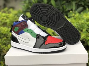New Air Jordan 1 Mid Bred White Multi-Color For Sale DB5454-001