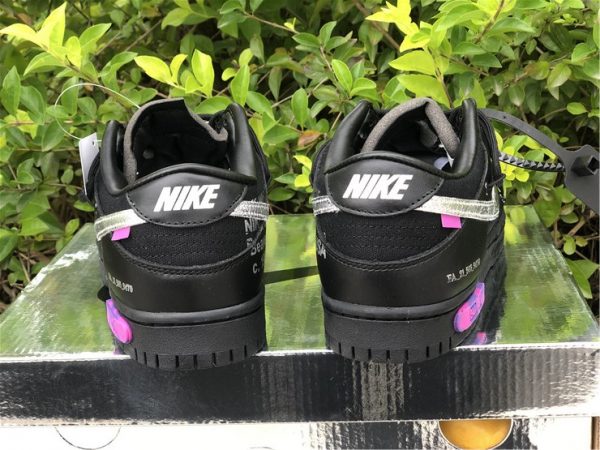 Off-White x Nike Dunk Low The 50 Black Silver To Buy DM1602-001-5