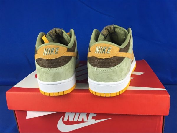 2021 Latest Nike Dunk Low Dusty Olive Pro Gold DH5360-300-3