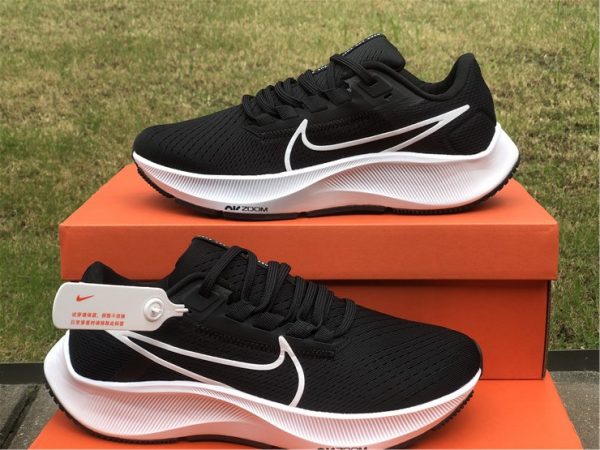 Nike Air Zoom Pegasus 38 Black White Running Shoes CW7356-002-2