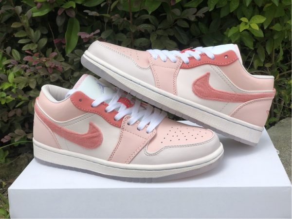 Air Jordan 1 Low SE Pink White Basketball Shoes For Sale-5