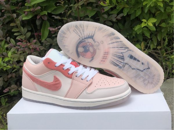 Air Jordan 1 Low SE Pink White Basketball Shoes For Sale
