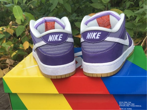 New Nike Dunk Low White Purple UK For Sale DA9658-500-4