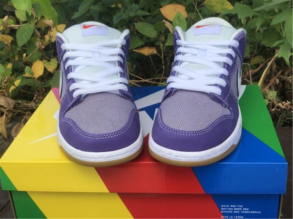 New Nike Dunk Low White Purple UK For Sale DA9658-500-5