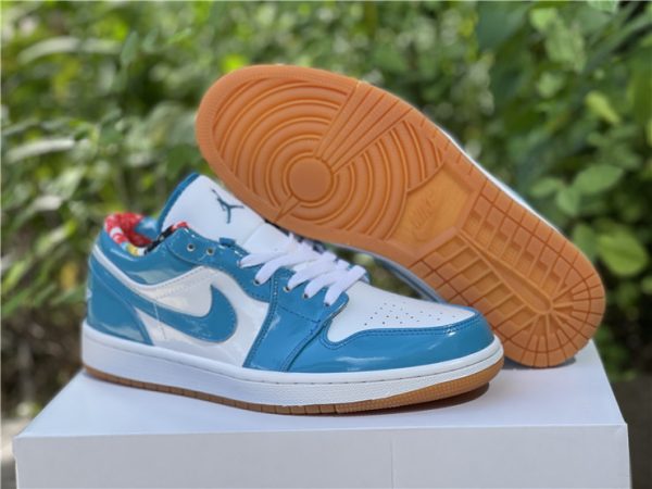 New Release Air Jordan 1 Low Light Teal Patent Leather DC6991-400