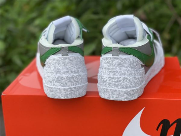 Sacai x Nike Blazer Low Classic Green UK Sneakers DD1877-001-3