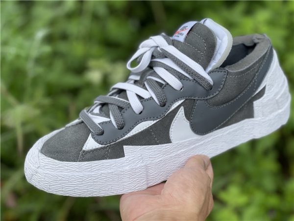sacai x Nike Blazer Low Iron Grey Casual Shoes DD1877-002-4