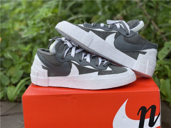 sacai x Nike Blazer Low Iron Grey Casual Shoes DD1877-002-5