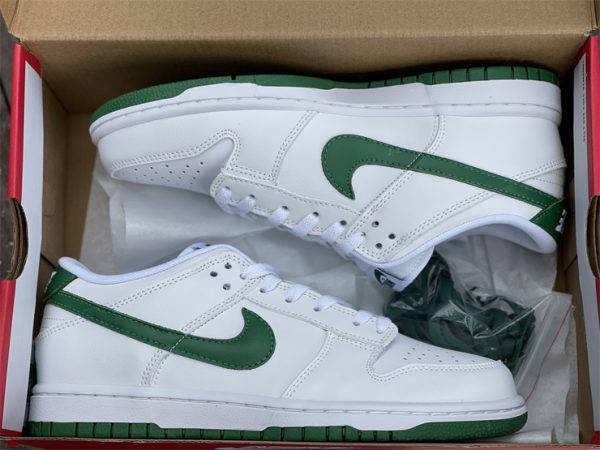 2021 Nike Dunk Low White Green Release Date DD1503-112 In Box
