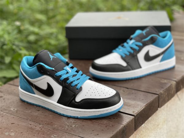 2022 Air Jordan 1 Low Laser Blue Basketball Shoes CK3022-004-3