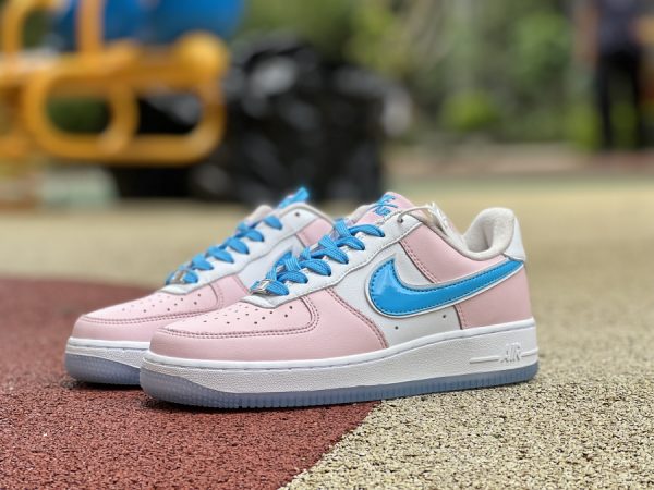 2022 Nike Air Force 1 Pink Beige Blue For Women DH1809-001-1