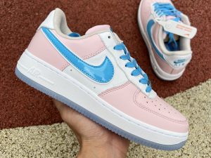 2022 Nike Air Force 1 Pink Beige Blue For Women DH1809-001