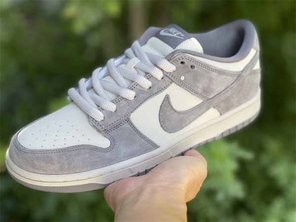 Cheap Nike SB Zoom Dunk Low Pro Grey Month White 854866-002 In Hand