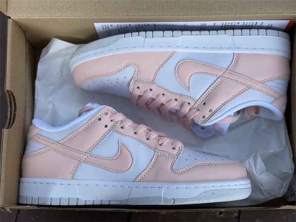 Womens Nike Dunk Low Move To Zero Pink White Authentic DD1873-100 In Box