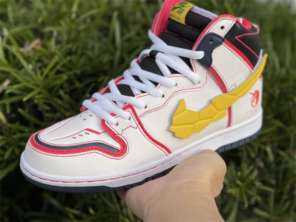 Gundam x Nike SB Dunk High Project Unicorn RX-0 For Sale DH7717-100 In Hand
