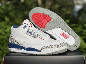 Men Air Jordan 3s Retro True Blue Sneaker 854262-106