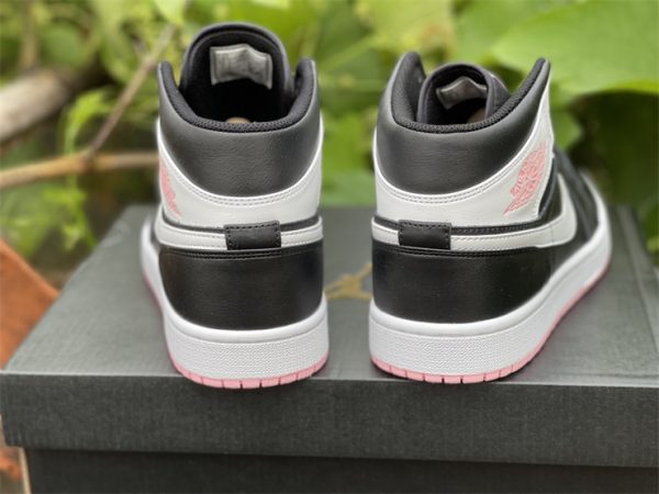 Nike Air Jordan 1 Mid GS Black Arctic Pink UK 555112-061-2
