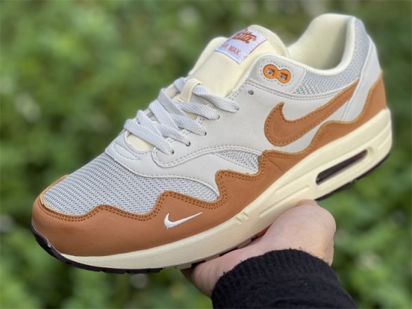 Patta x Nike Air Max 1 Monarch Sneakers For Sale DH1348-001 In Hand