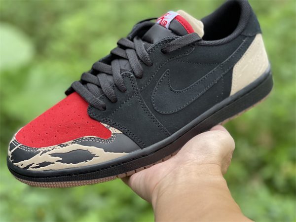 SoleFly x Air Jordan 1 Low OG Carnivore Shoes DN3400-001 In Hand