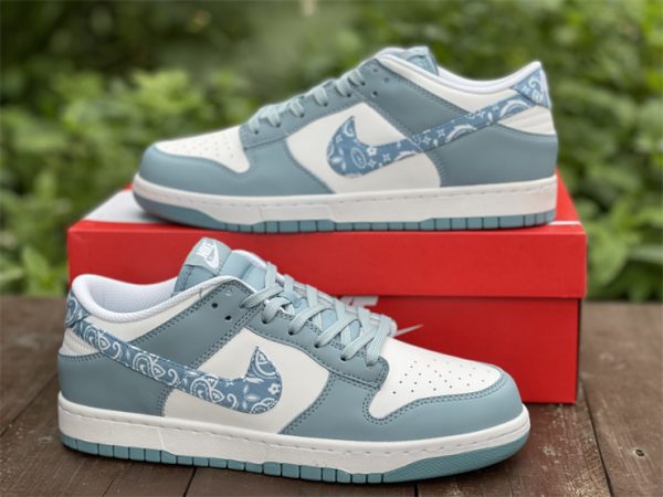 2022 New Nike Dunk Low Blue Paisley DH4401-101-2