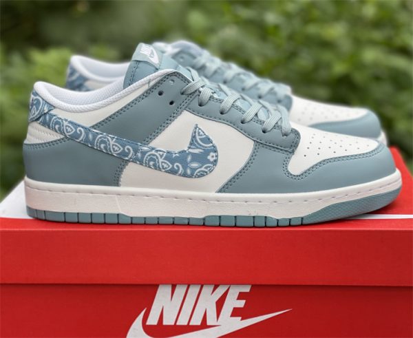 2022 New Nike Dunk Low Blue Paisley DH4401-101-4