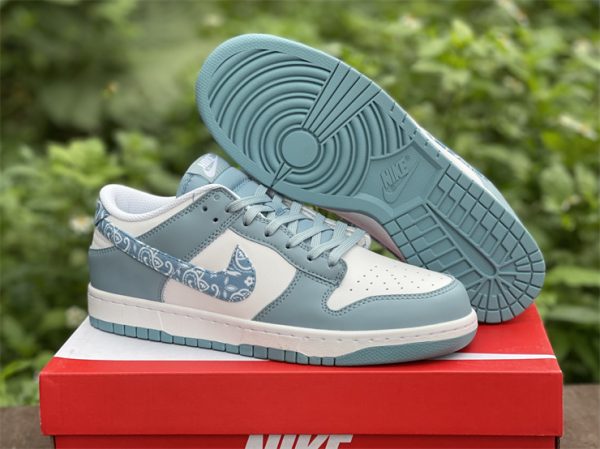 2022 New Nike Dunk Low Blue Paisley DH4401-101