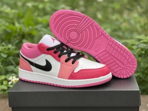 Air Jordan 1 Low GS White Pinksicle Pink and Red 553560-162