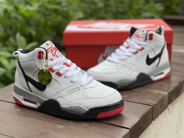 Nike Air Flight 13 Mid White Black Red For Sale 579961-108-1