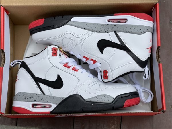 Nike Air Flight 13 Mid White Black Red For Sale 579961-108 In Box