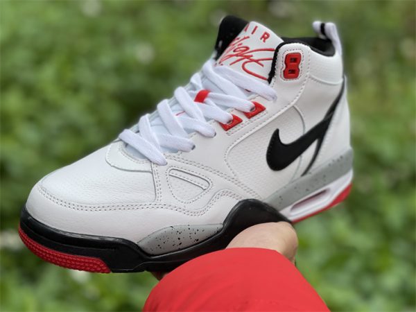 Nike Air Flight 13 Mid White Black Red For Sale 579961-108 In Hand