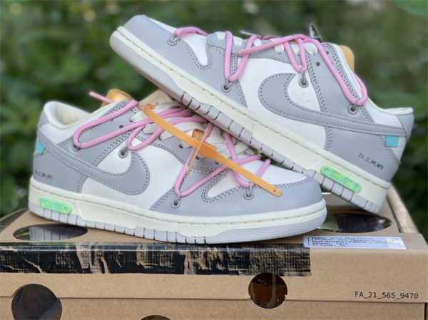 Off-White x Nike Dunk Low 21 of 50 Sneakers UK Sale DM1602-100-4