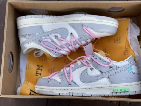 Off-White x Nike Dunk Low 21 of 50 Sneakers UK Sale DM1602-100 In Box