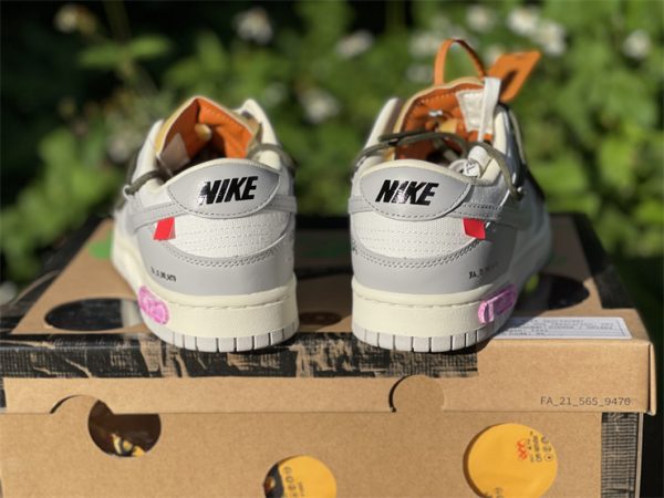 Off-White x Nike Dunk Low Lot 22 of 50 Shoes For Sale DM1602-124-4
