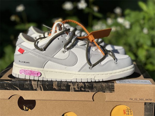 Off-White x Nike Dunk Low Lot 22 of 50 Shoes For Sale DM1602-124-6
