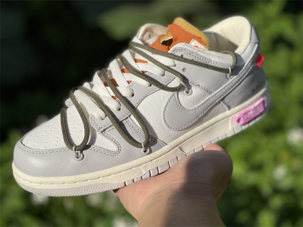 Off-White x Nike Dunk Low Lot 22 of 50 Shoes For Sale DM1602-124 In Hand