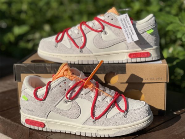 Off-White x Nike Dunk Low Lot 40 of 50 For Sale DJ0950-103-3