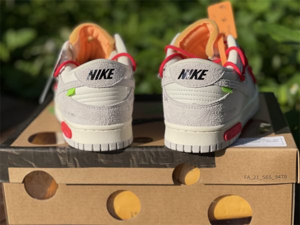 Off-White x Nike Dunk Low Lot 40 of 50 For Sale DJ0950-103-4