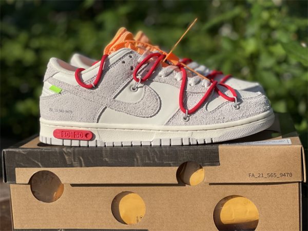 Off-White x Nike Dunk Low Lot 40 of 50 For Sale DJ0950-103-6