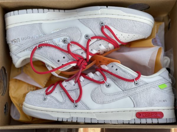 Off-White x Nike Dunk Low Lot 40 of 50 For Sale DJ0950-103 In Box