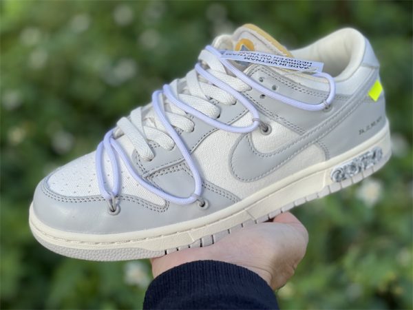 Off-White x Nike Dunk Low Lot 49 of 50 UK Online Sale DM1602-123 In Hand