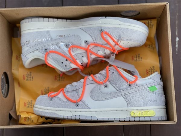 Off-White x Nike Dunk Low Lot 11 of 50 Shoes DJ0950-108 In Box