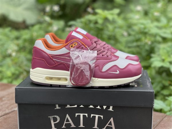 Patta x Nike Air Max 1 Rush Maroon New Releases DO9549-001-4